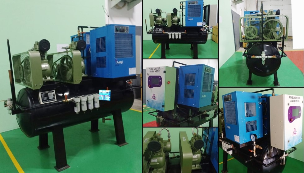 VANWARD Duplex Sentral Gas Medik Compressed Air